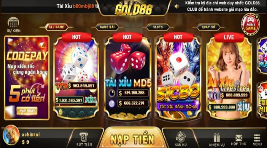 Kho game Gold86 net